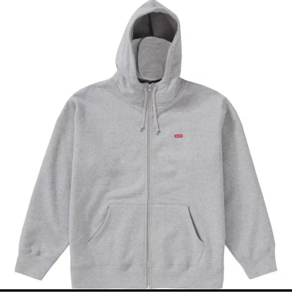 ‼️SOLD‼️ Supreme small Box Facemask Zip Up Hooded Sweatshirt